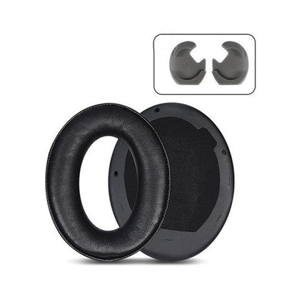 2 Leather Headset Earmuffs For Sony 1000Xm4 - Black Lambskin-1964932294980538368