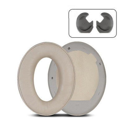 2 Leather Headset Earmuffs For Sony 1000Xm4 - Champagne Lambskin No Snap-1915197644129570822