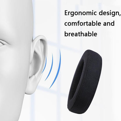 2-Pack Philips Shp9500 Headset Earmuffs - Black Mesh-1915196931198554115