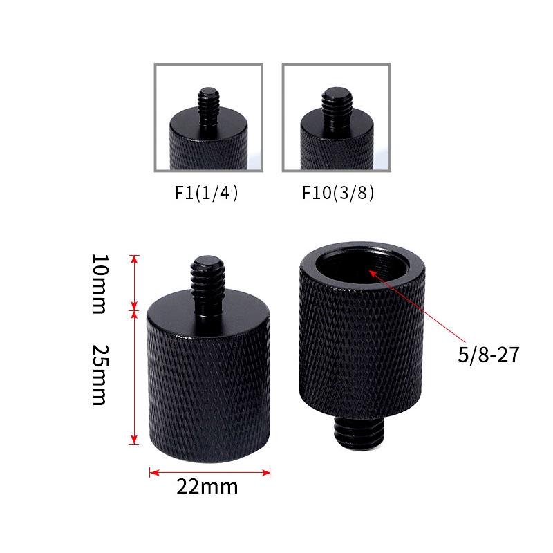 2-Pack Microphone Screw Adapters F10 5 / 8-27 Female To 3 / 8 Male-1915198131776131074