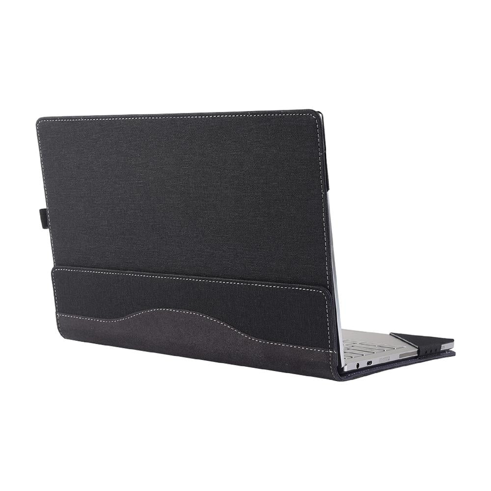 15.6 Inch Multifunctional Laptop Case With Stand - Black Pu Leather-1915197945309958147