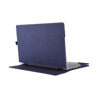 15.6 Inch Multifunctional Laptop Case With Stand - Blue Pu Leather-1915197784328376322