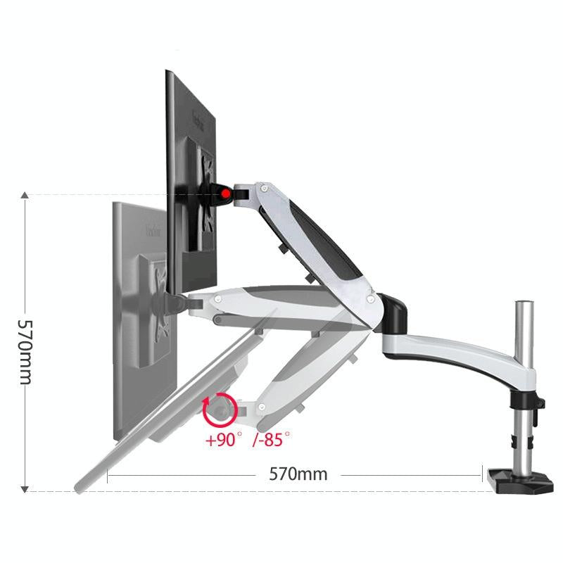 Adjustable Desktop Monitor Stand - Rotating-1964932344599154691