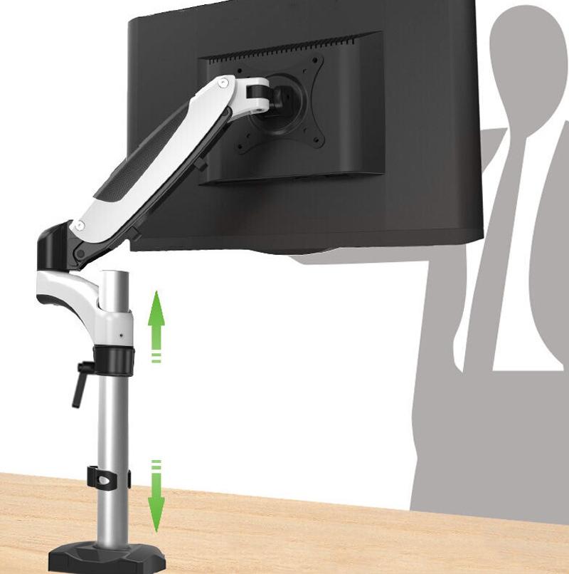 Rotating Desktop Monitor Stand - Lifts And Saves Space-1964932293088907270