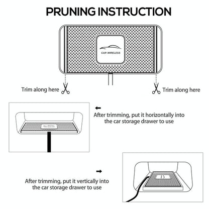 15W Car Wireless Charger With Anti-Skid Mats And 1M Usb Cable - Black-1915196927272685573