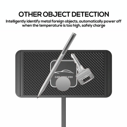 15W Car Wireless Charger With Anti-Skid Mats And 1M Usb Cable - Black-1915196927272685574