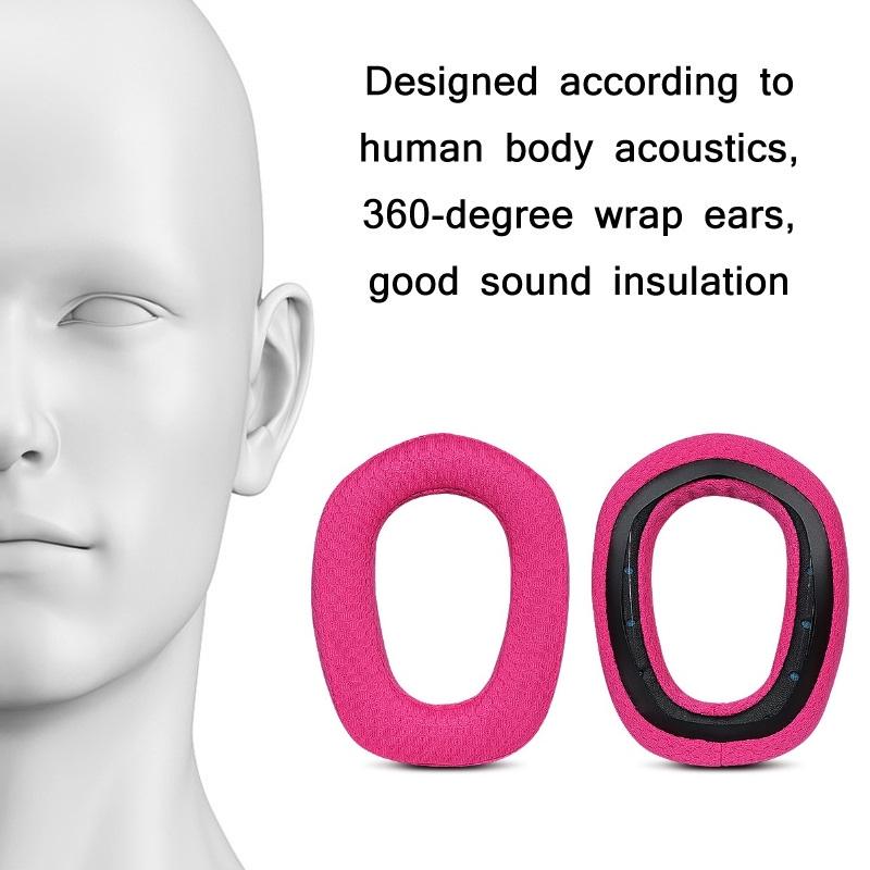 Pair Of Black Sponge Headrest Pads For Logitech G435-1915198257269706755