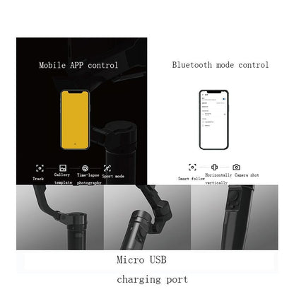 Smart Handheld Mobile Stabilizer - Anti-Shake - Black-1964932185530175490