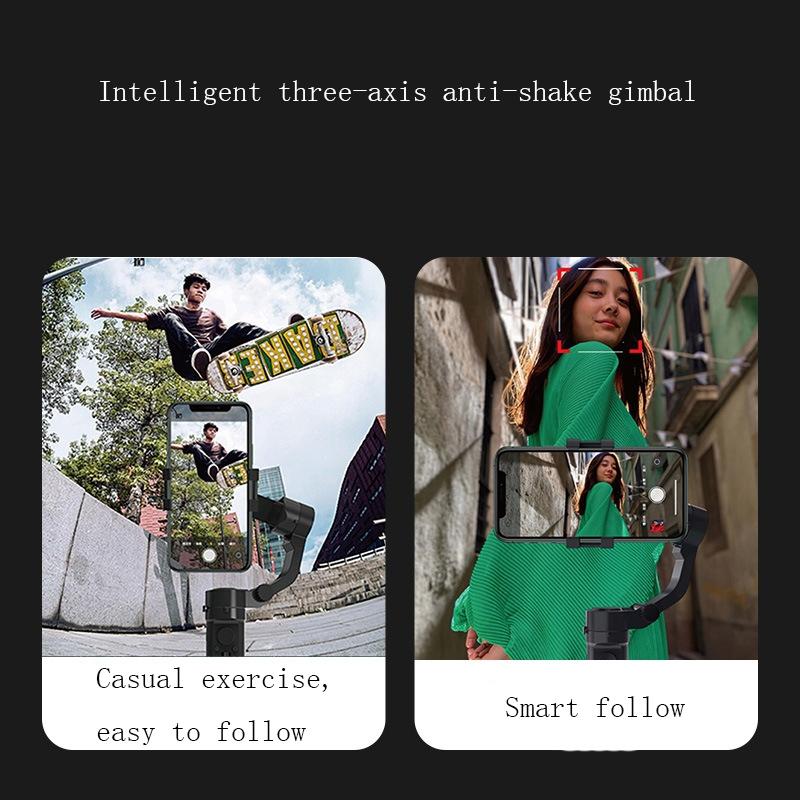 Smart Handheld Mobile Stabilizer - Anti-Shake - Black-1964932185530175492