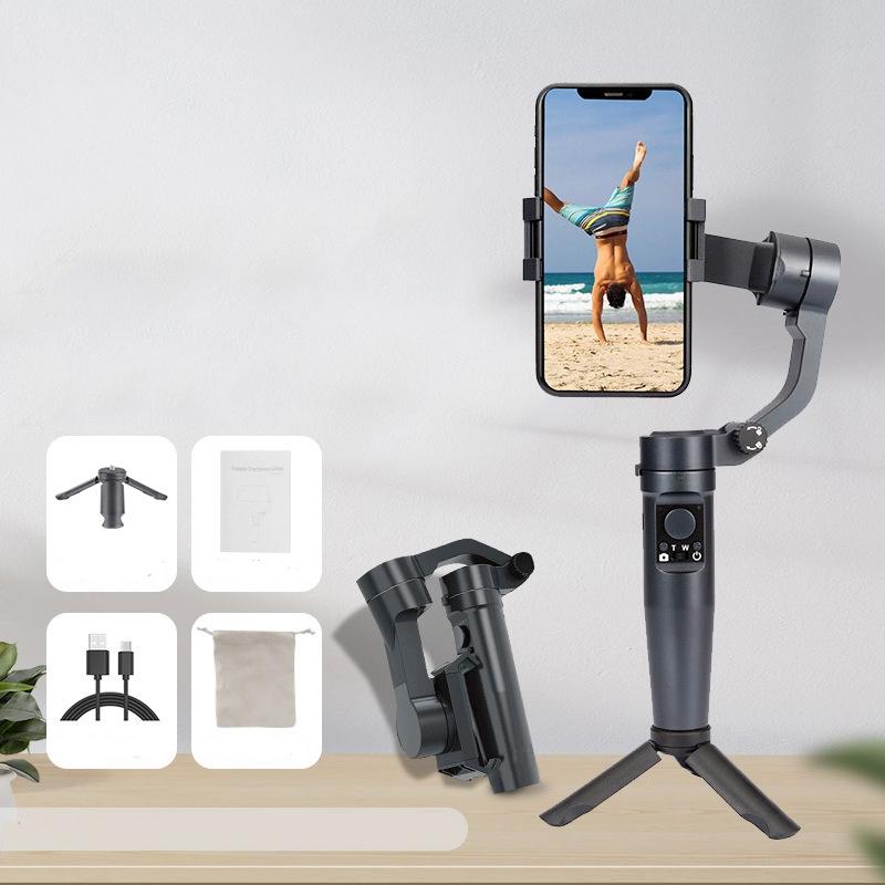 Smart Handheld Mobile Stabilizer - Anti-Shake - Black-1964932185530175493