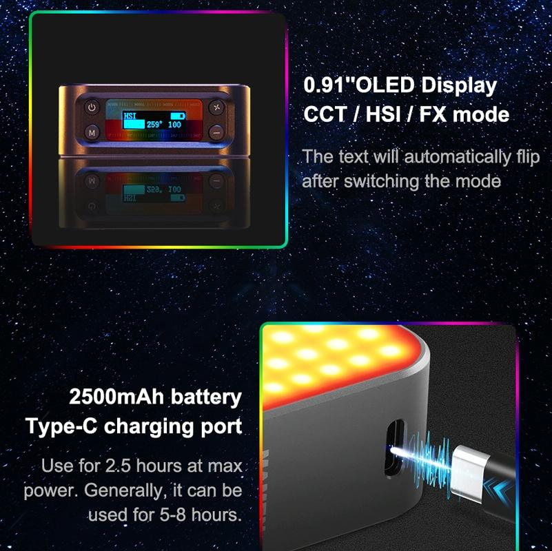 Double-Sided Rgb Led Fill Lights - 66 Leds 2500-9000K-1964932226202341382