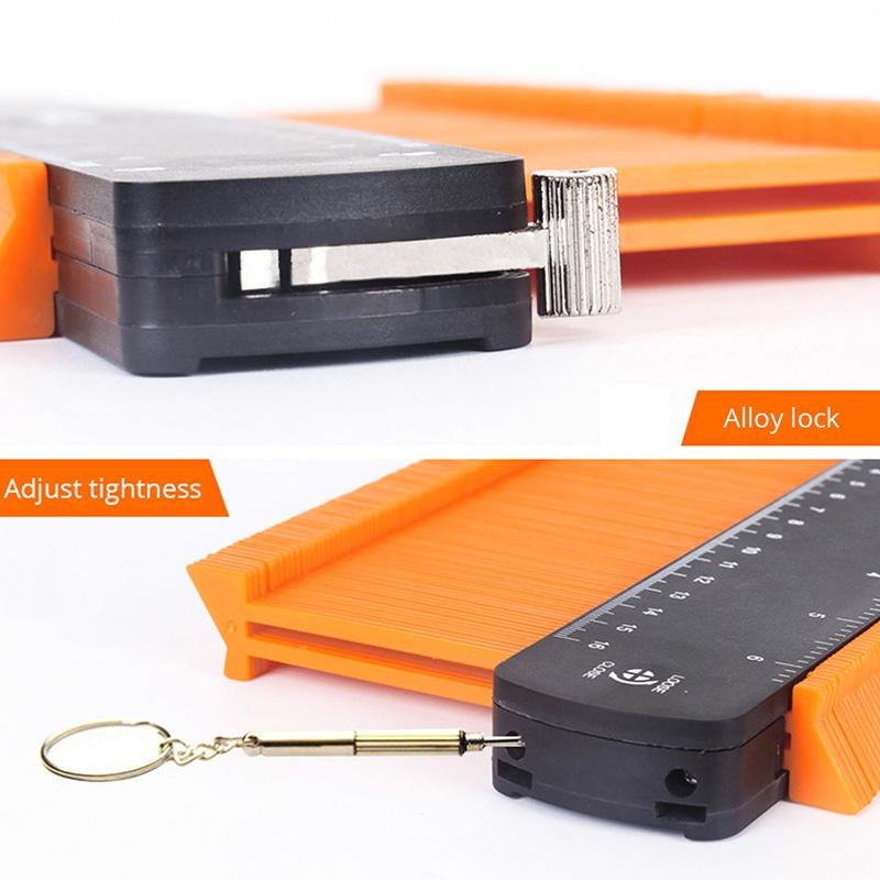 Metal Profile Contour Utensils Set With Lock - 6 & 10 Ruler Straight Pencil Screwdriver-1915197819799605253