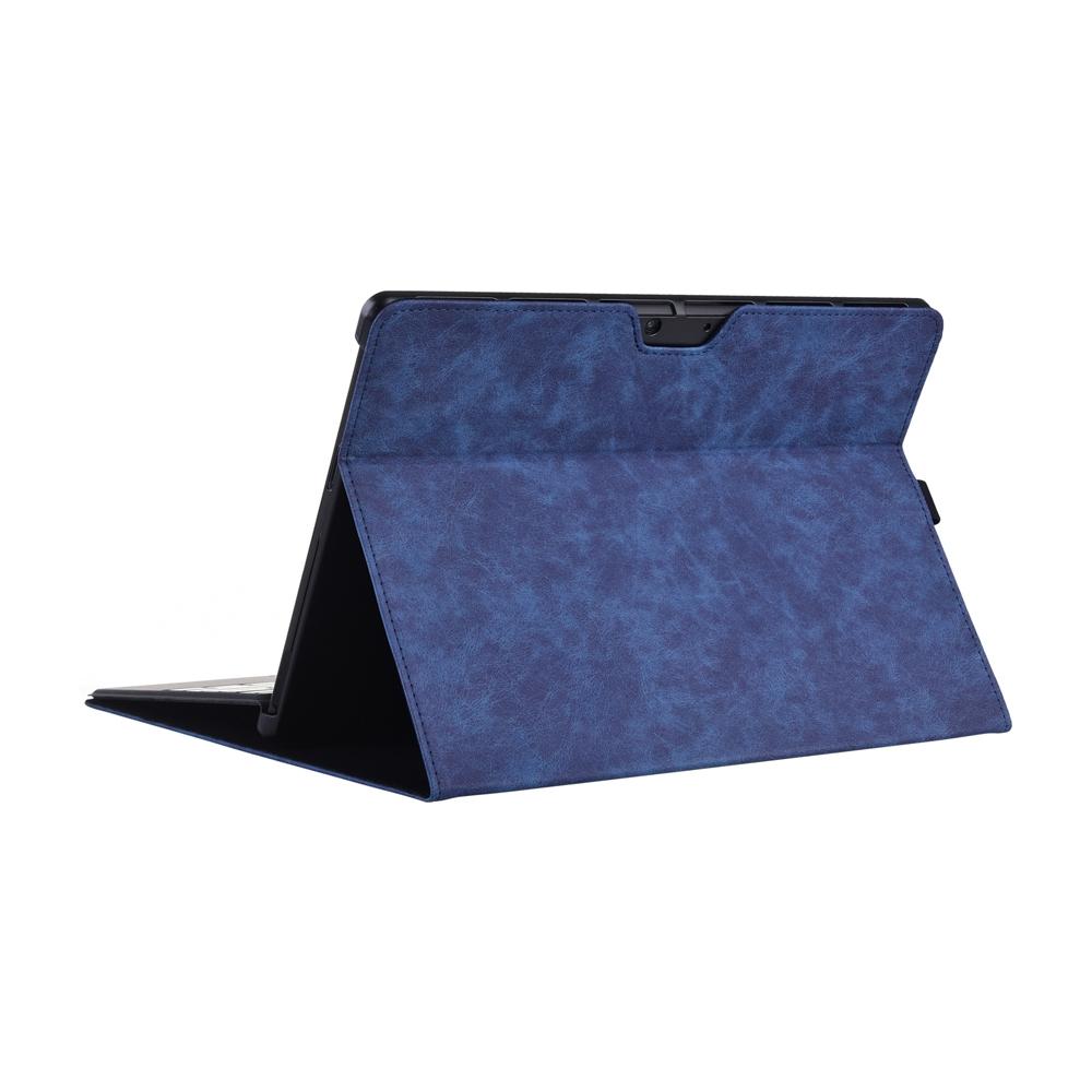 Dark Blue Leather Tablet Case For Microsoft Surface Pro X - 13 Inch-1915197853177876483
