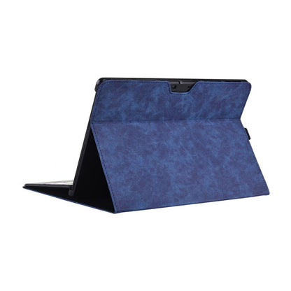 Dark Blue Leather Tablet Case For Microsoft Surface Pro X - 13 Inch-1915197853177876483