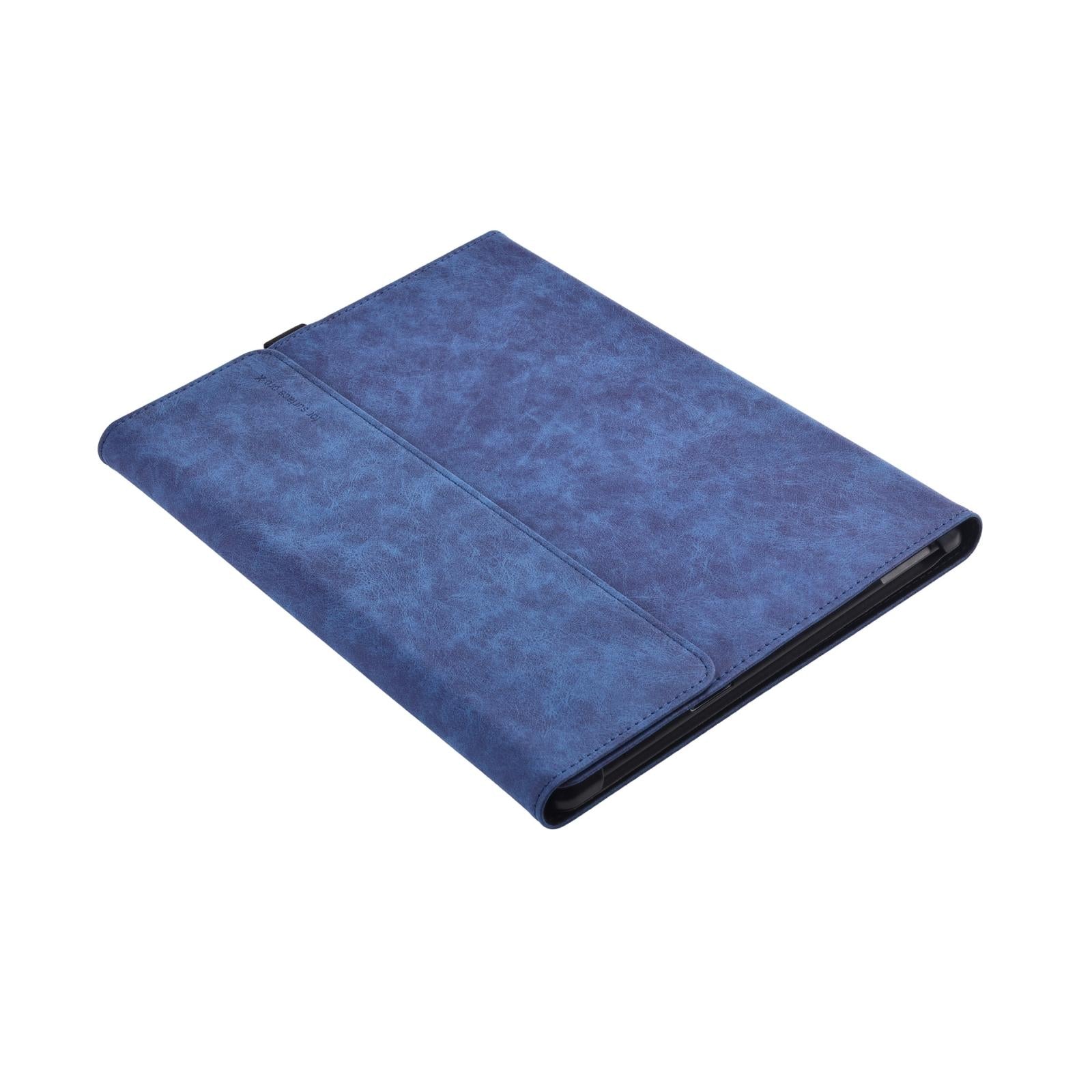 Dark Blue Leather Tablet Case For Microsoft Surface Pro X - 13 Inch-1915197853177876487