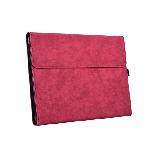 Rose Red Leather Tablet Case For Microsoft Surface Pro X - 13 Inch-1915197842931191809