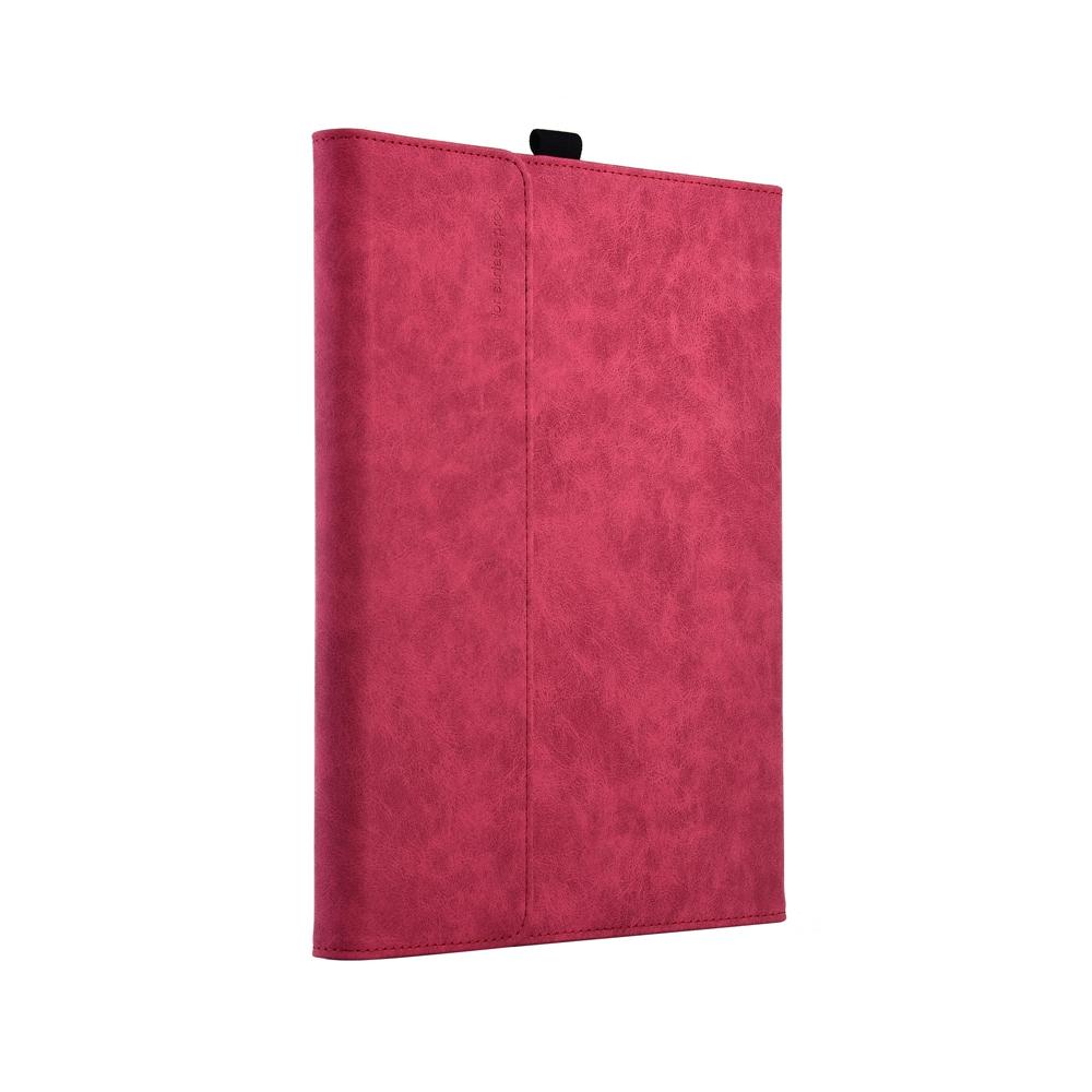 Rose Red Leather Tablet Case For Microsoft Surface Pro X - 13 Inch-1915197842931191810