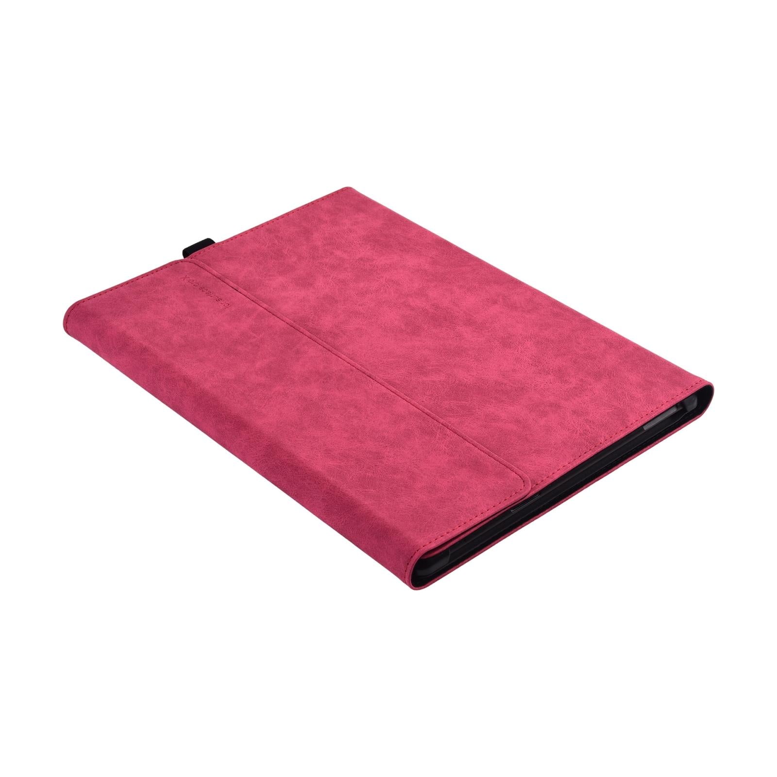 Rose Red Leather Tablet Case For Microsoft Surface Pro X - 13 Inch-1915197842931191815