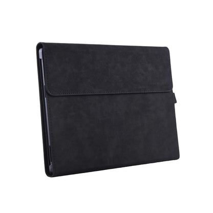 Black Leather Tablet Case For Microsoft Surface Pro X With Power Bag - 13 Inch-1915197457768255489