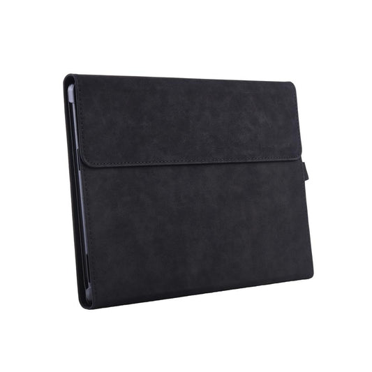 Black Leather Tablet Case For Microsoft Surface Pro X With Power Bag - 13 Inch-1915197457768255489