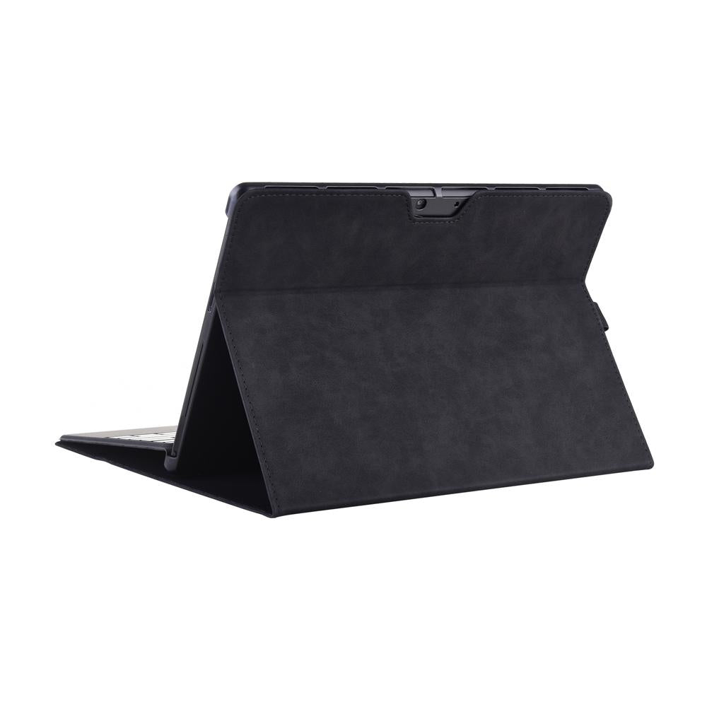 Black Leather Tablet Case For Microsoft Surface Pro X With Power Bag - 13 Inch-1915197457768255491