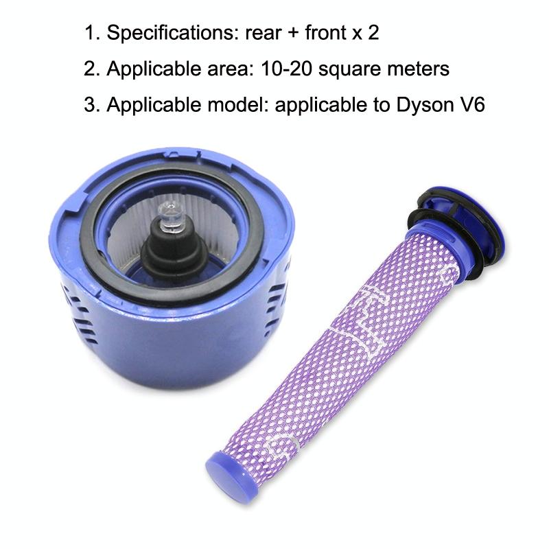 Versatile 3-In-1 Filter Kit For Dyson V6 - Compatible With Multiple Models-1915198359711387652