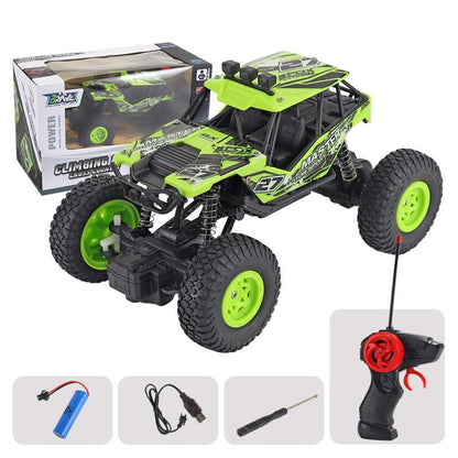 Charging Remote Control Car Toy For Kids - Small Green Off-Road Vehicle-1964932339477909505