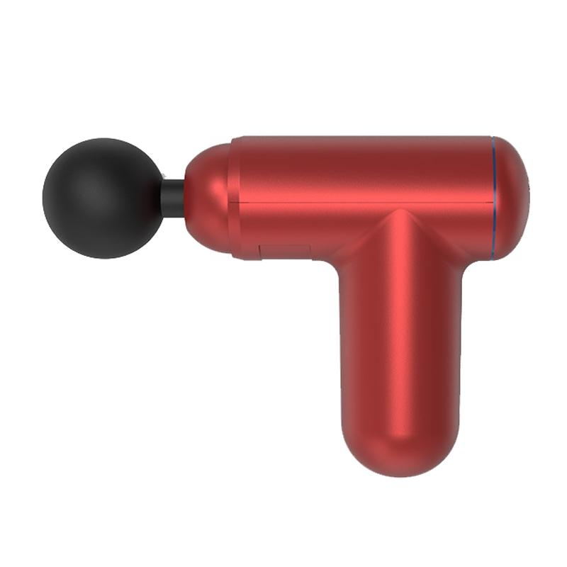 Red Mini Vibrating Fascia Massage Gun - Button Type-1915197810286923783