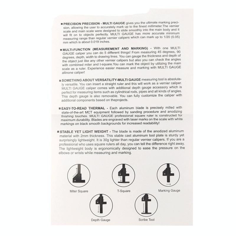 Multifunctional Aluminum Alloy Marking Ruler - T Type-1964932194187218950