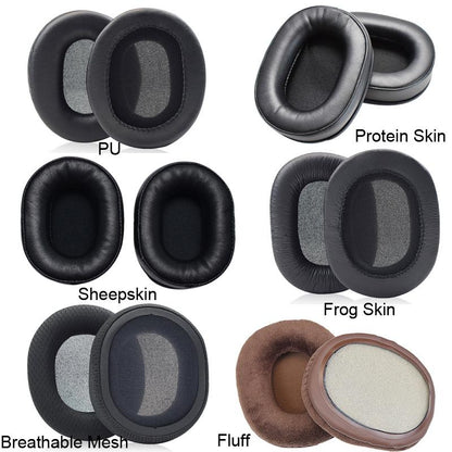 Black Velvet & Pu Headset Earmuffs For Audio-Technica Ath-M50X / M30X / M40X / M20X-1915197860400467969