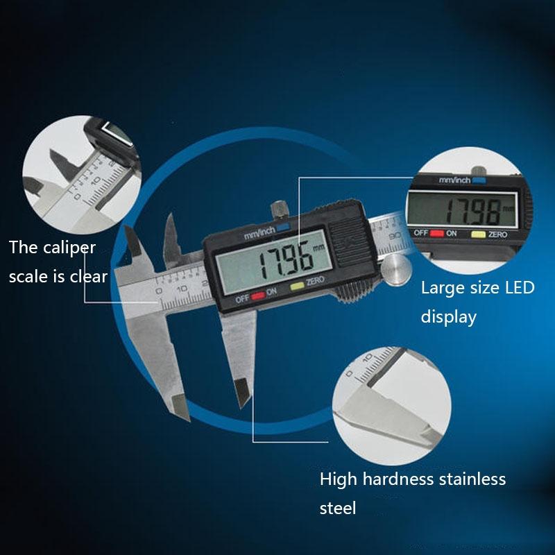 Stainless Steel Digital Vernier Caliper - 0-200Mm-1964932354623541252