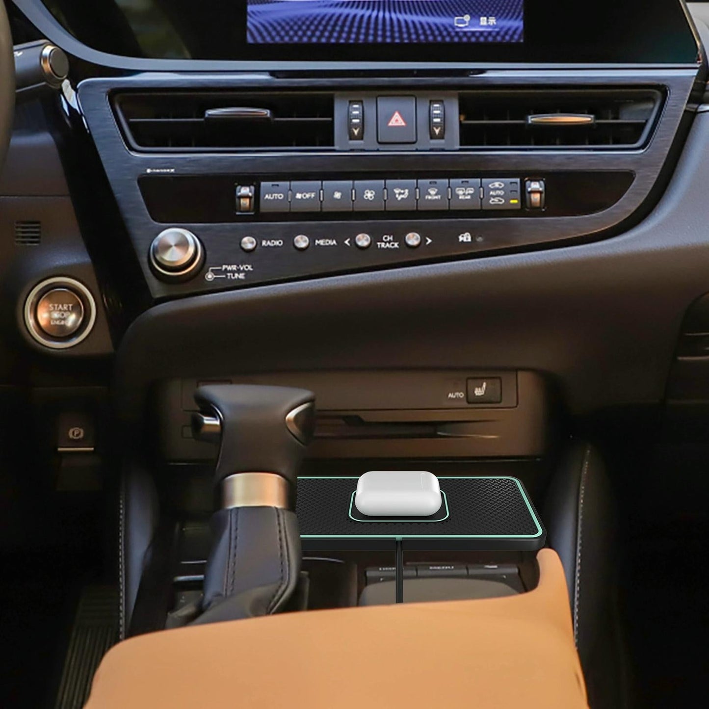 Wireless Car Charger With Anti-Slip Pad For Airpods / Iphone - 15W-1915198314618425348