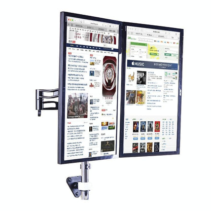 Wall-Mounted Dual Screen Computer Bracket For Splicing-1964932222448439301