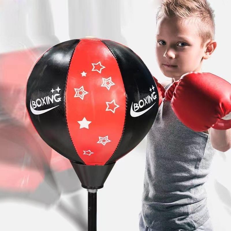 Desktop Boxing Speed Ball With Reaction Target - Red / Black-1915196869005414406
