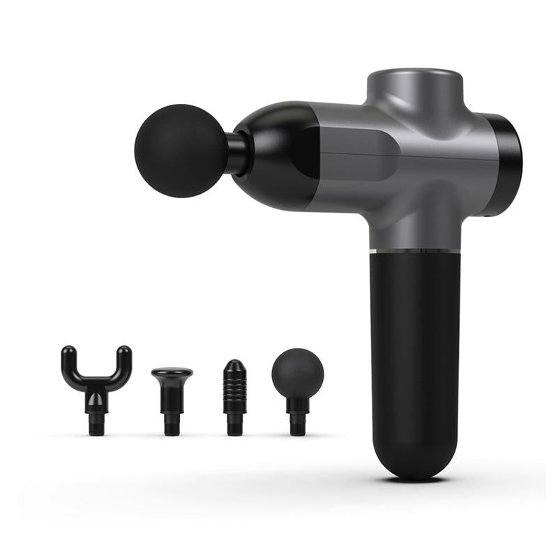 Portable Rechargeable Muscle Massager - Grey Handbag-1915196899451867137