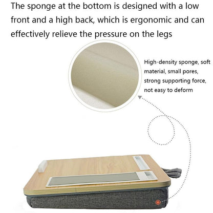 Black Wood Multifunctional Lazy Desk - Compact Design-1964932168224477190