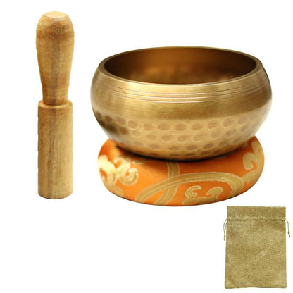 8Cm Buddha Sound Bowl With Mat Stick & Bag-1915196854052720647