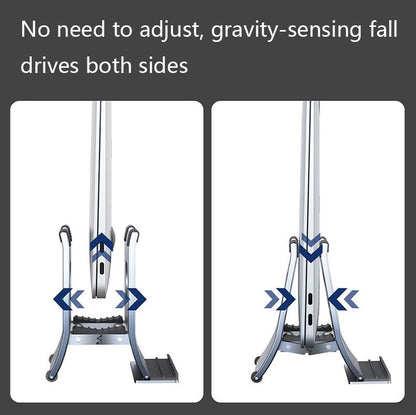 Grey H-Type Alloy Laptop Storage Rack - Automatic Gravity-1964932197181952003