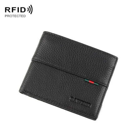 Rfid Men Short Wallet With Card Slots-1915197961730658311
