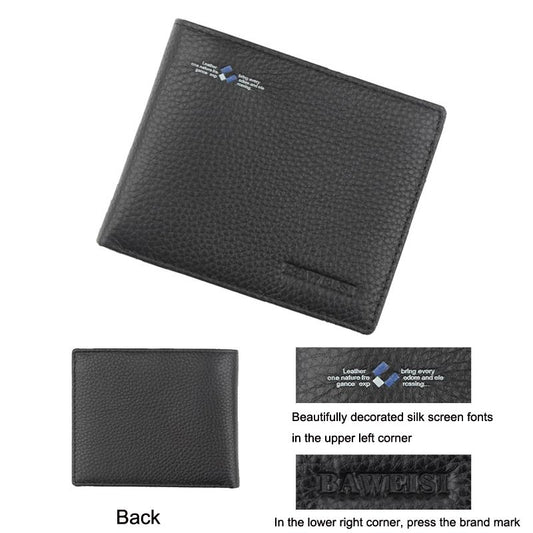 Rfid-Blocking Men Wallet - Compact Design-1915197846206943233