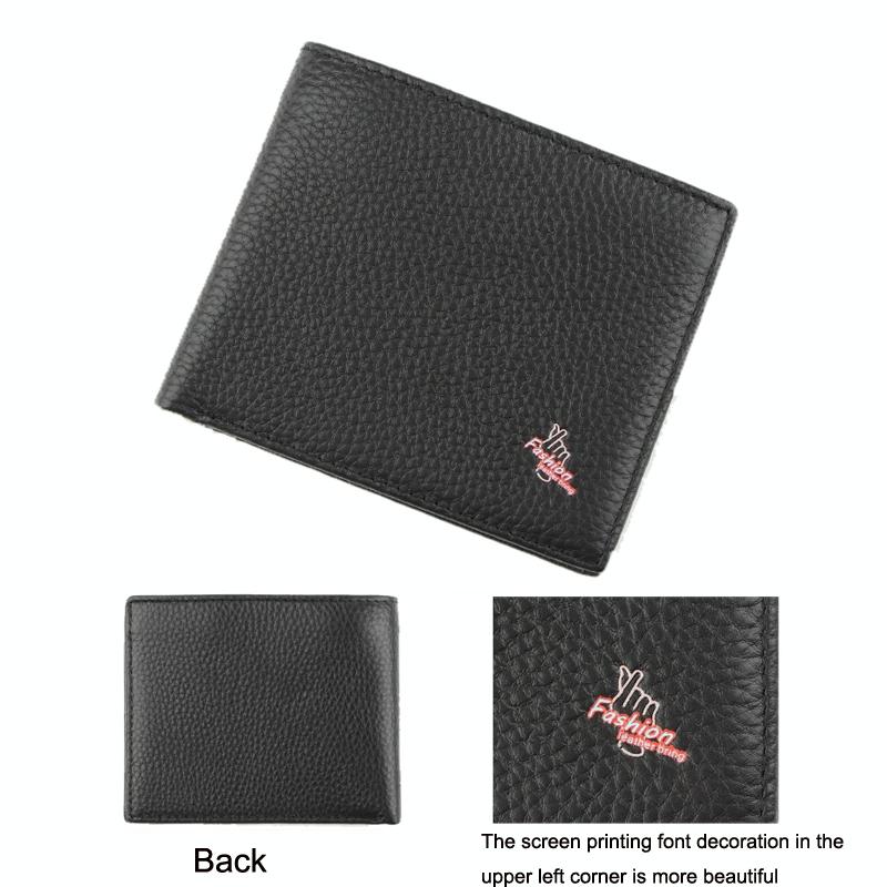 Rfid Men Short Wallet With Card Slots - Black-1915197283536867330