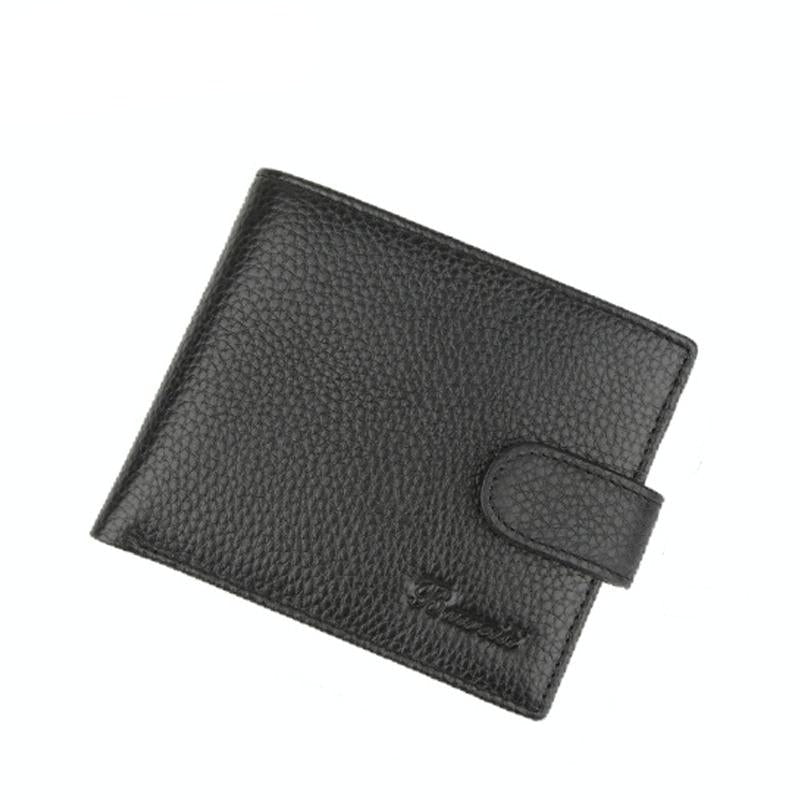 Rfid-Protected Men Short Wallet - Secure & Compact-1915198257408118784