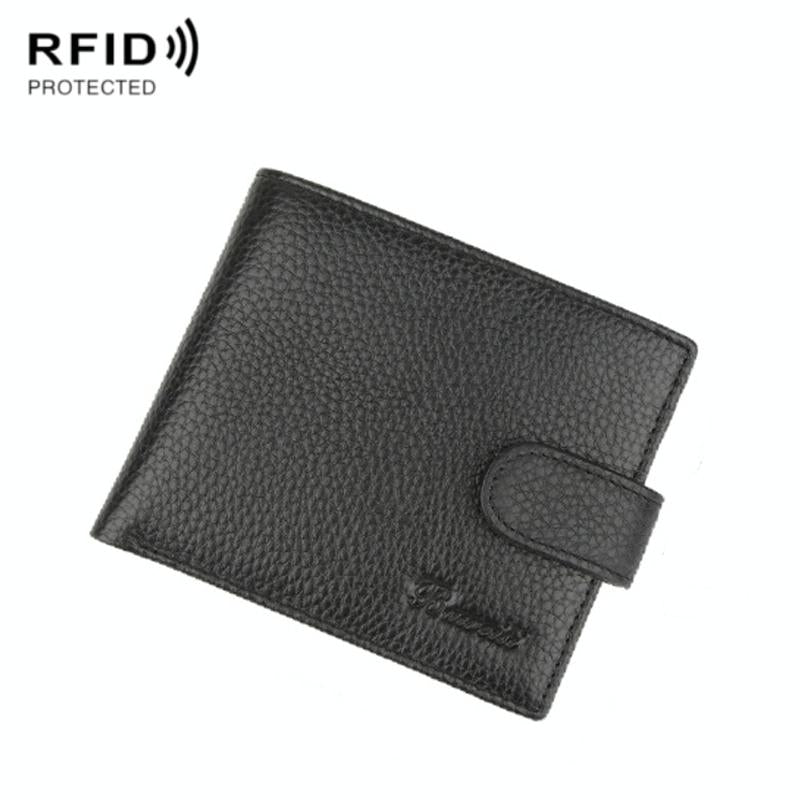 Rfid-Protected Men Short Wallet - Secure & Compact-1915198257408118791