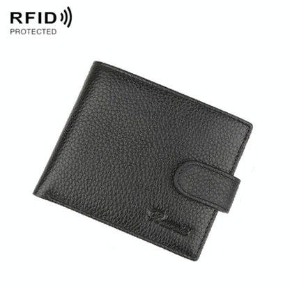 Rfid-Protected Men Short Wallet - Secure & Compact-1915198257408118791