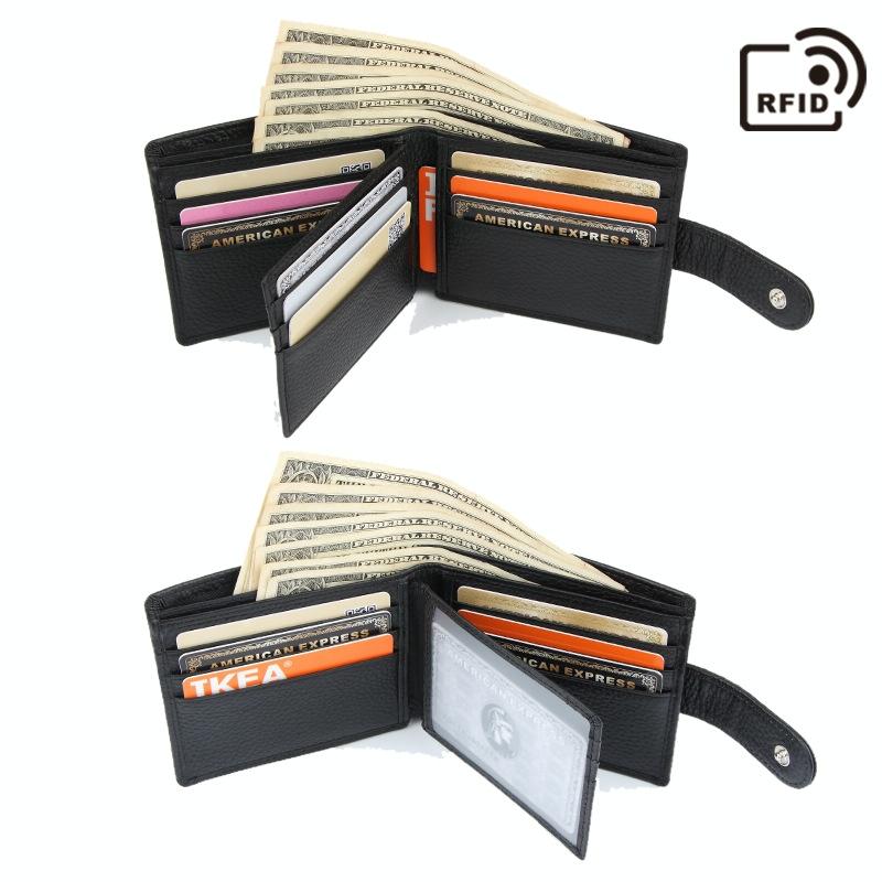 Rfid-Blocking Short Men Wallet - Anti-Magnetic-1915198087765299205