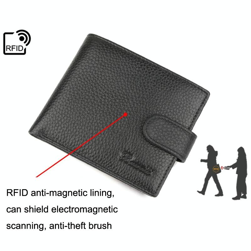 Rfid-Blocking Short Men Wallet - Anti-Magnetic-1915198087765299206