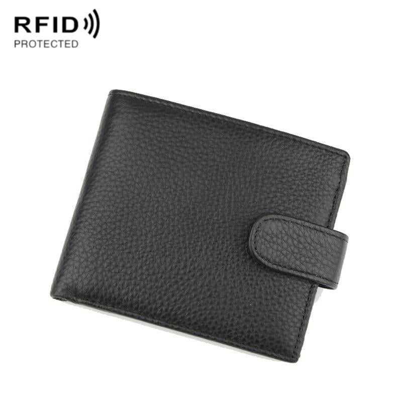 Rfid-Blocking Short Men Wallet - Anti-Magnetic-1915198087765299207
