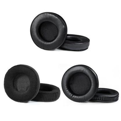 Black Lambskin Earmuffs For Audio-Technica Headphones - 2 Pack-1915197808953135105