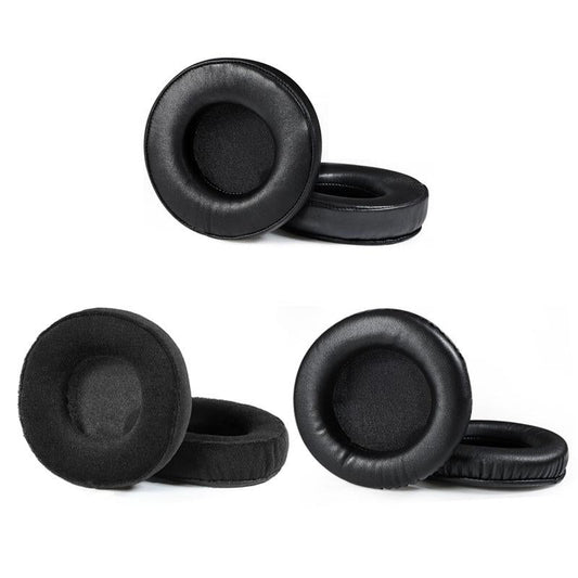 Black Lambskin Earmuffs For Audio-Technica Headphones - 2 Pack-1915197808953135105
