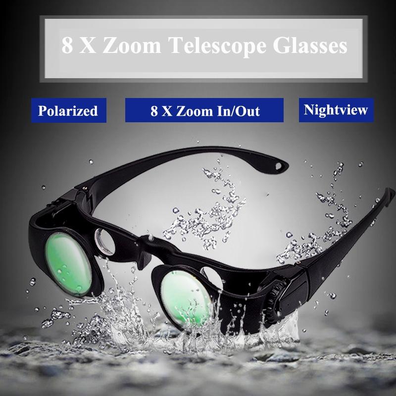 Zoomable Fishing Binoculars - 8X Magnification-1915198268443332609